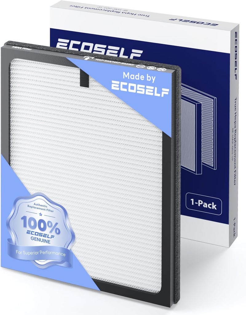 ECOSELF Genuine HAP603 Air Purifier Replacement Filter, 3-in-1 H13 True High-Efficiency Activated Carbon Filter, 1 Pack, White, Official, HAP603 & HAP603WF - Image 1